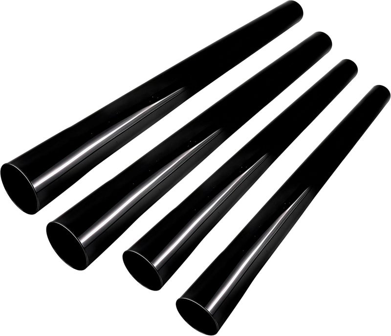 Frayot 4Pack Vacuum Extension Tubes, 1.25 Inch Diameter, 14.76 "and 17.71" Length - Black | Compatible with 1-1/4 Inch Hose Wet/Dry Vacuum Cleaners | Versatile Tool (Black, 2 P14.76" +2 P 17.71 ") - Image 1